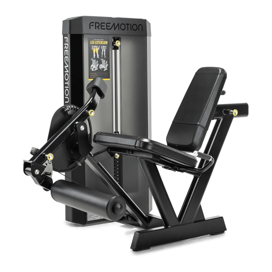 Freemotion EPIC LEG EXTENSION GZFI8013.6 Owner's Manual