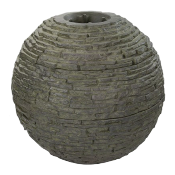 AquaScape STACKED SLATE SPHERE Installation Instructions
