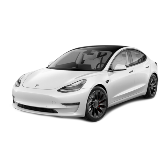 Tesla MODEL 3 2012 Manuals