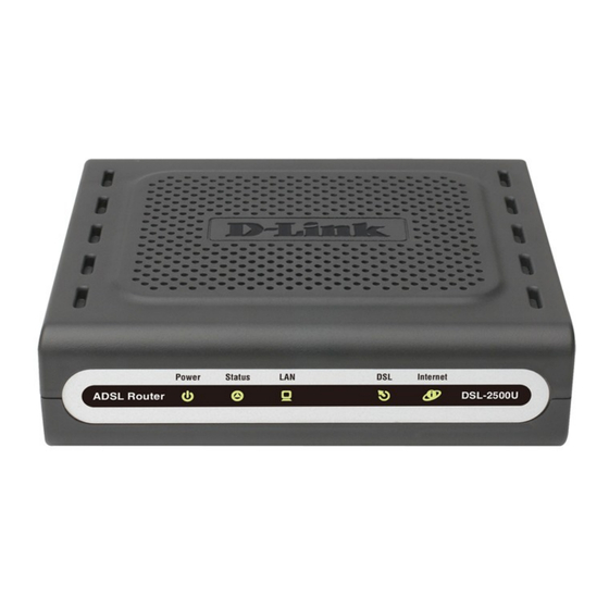 D-Link DSL-2500U Quick Installation Manual