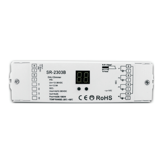 topled SR-2303 Series Quick Start Manual