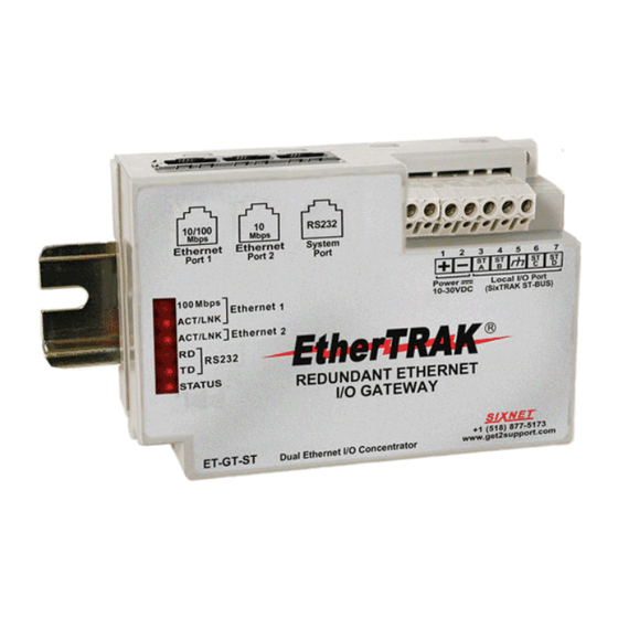 Sixnet EtherTRAK ET-GT-ST-3 User Manual