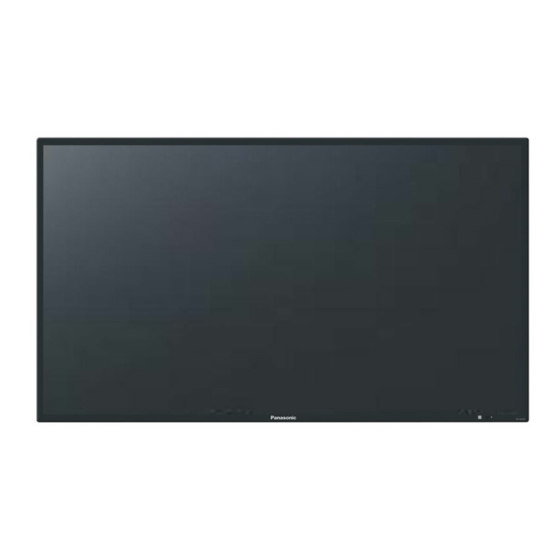 Panasonic TH-42LF6W Operating Instructions Manual