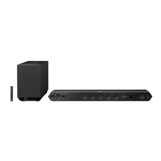 Sony HT-ST7 Reference Manual