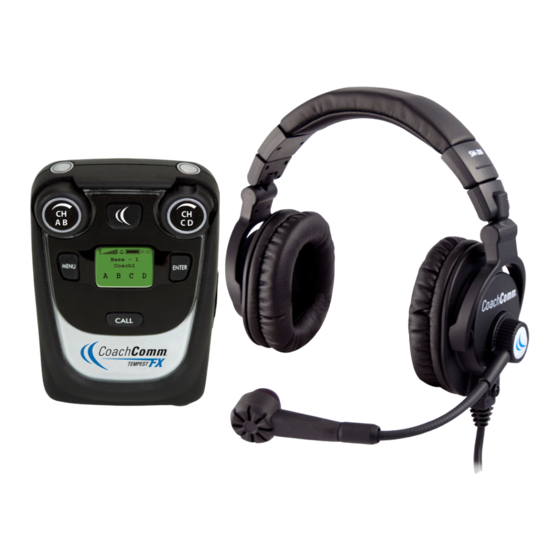 CoachComm tempest fx User Manual