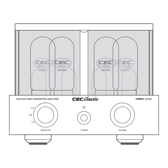 C.E.C. TUBE53 Owner's Manual