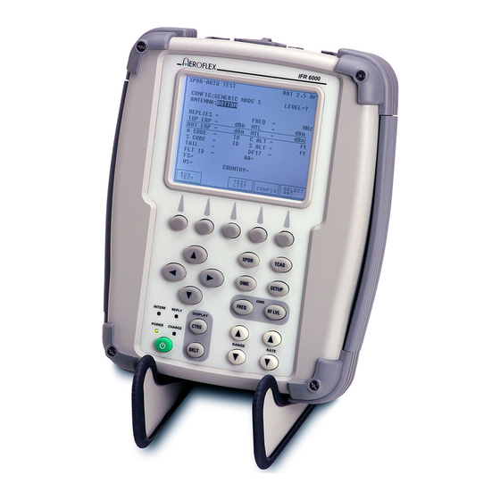 Aeroflex IFR 6000 Getting Started Manual