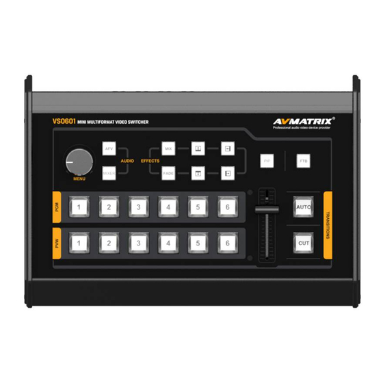 AVMATRIX VS0601U Quick Start Manual