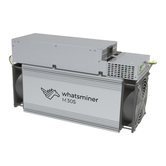 MicroBT WhatsMiner M30S Operation Manual