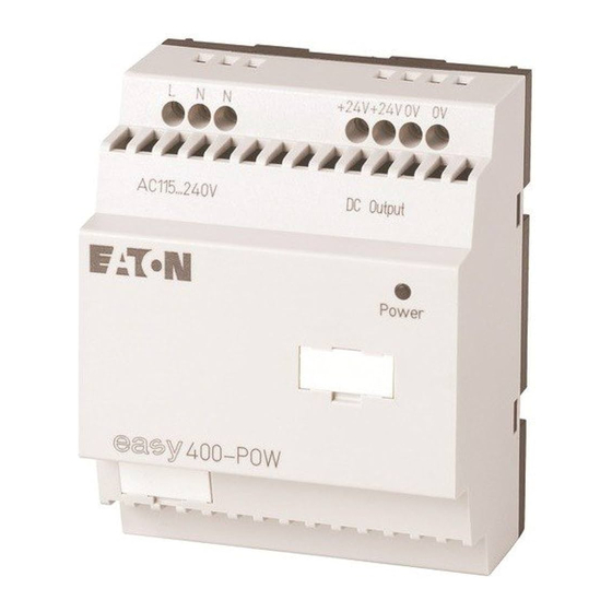 Eaton easyPower EASY POW Series Instruction Leaflet