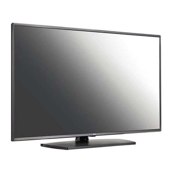 LG 43UV340H Commercial Guestroom TV Manuals