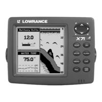 Lowrance X71 Installation And Operation Instructions Manual