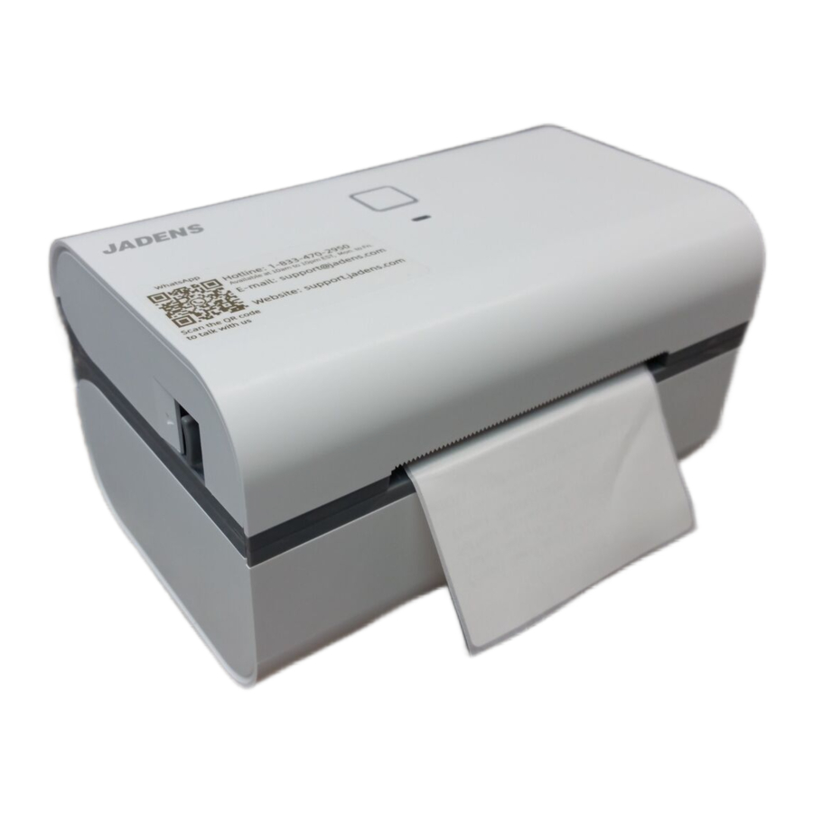 JADENS JD-368BT - Label Printer Manual
