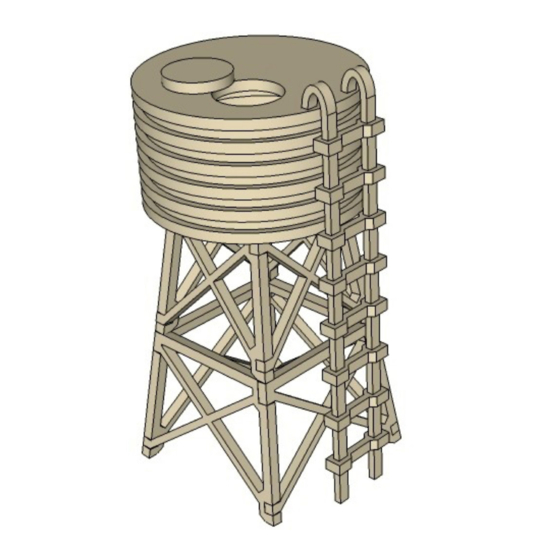 Miniature Scenery Water Tank Instructions
