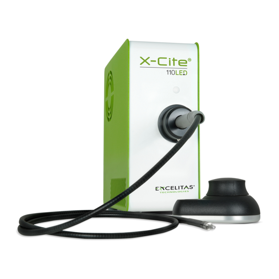 Excelitas Technologies X-Cite 110LED Quick Start Manual
