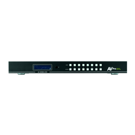 AVProEdge AC-MX88-UHD User Manual