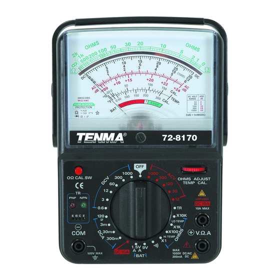Tenma 72-8170 Instruction Manual