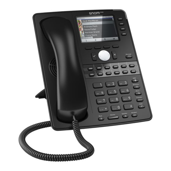 Snom 765 Reference Manual