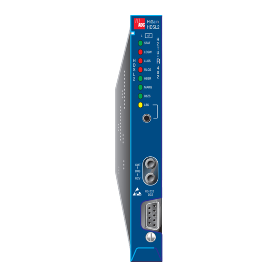 ADC HiGain H2TU-R-402 List 4F Quick Installation Manual
