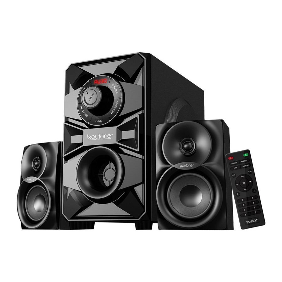 boytone BT-328F - Speaker System Manual
