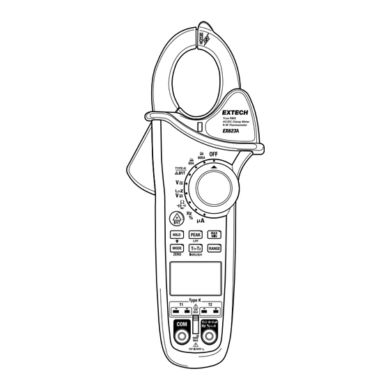 Extech Instruments EX623A Quick Start Manual