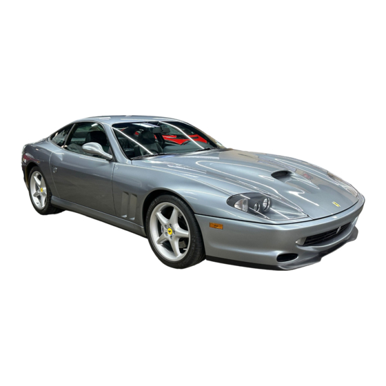 Ferrari 550 maranello Owner's Manual