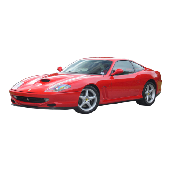 Ferrari 550 maranello Owner's Manual