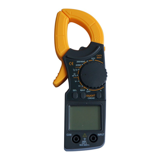 Owon CM240 User Manual