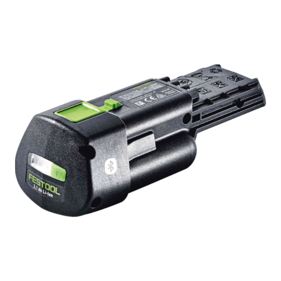 Festool BP 18 Li 3,1 Ergo I Original Instructions Manual