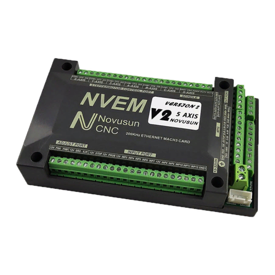 Novusun CNC NVEMV2 Manual