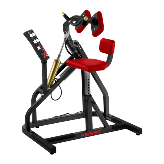 Keiser ABDOMINAL AIR250 Operation Manual