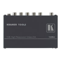 Kramer 105S User Manual