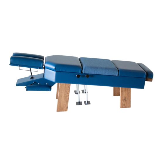 Sun Chiro Table Prestige Assembly Instructions Manual