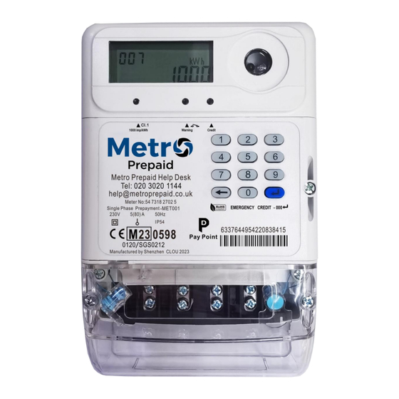Metro DataVac MET001 User Manual