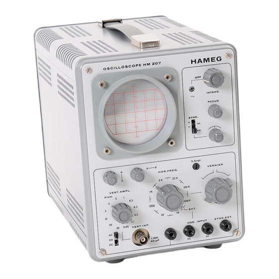 Hameg HM 207 Manuals