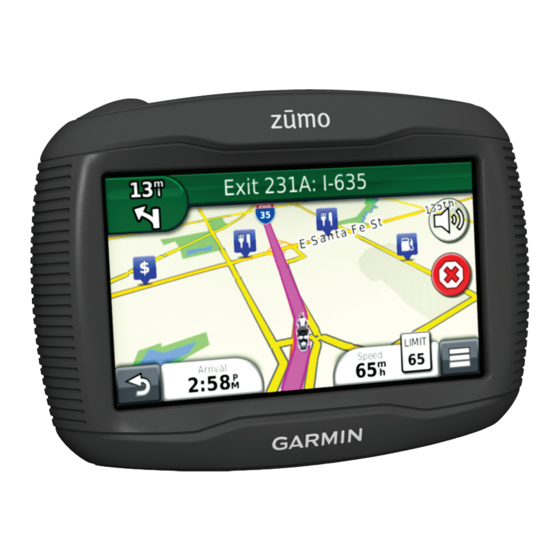 Garmin zumo 390LM Owner's Manual