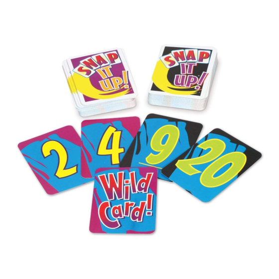 Learning Resources Snap It Up math LER 3044 Manual