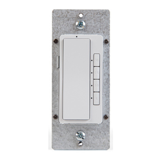 LEGRAND Wattstopper RT-20 Installation Instructions Manual