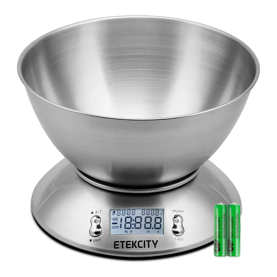 User Manuals: ETEKCITY EK4150 Series Kitchen Scale