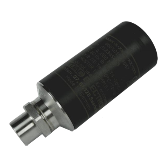 HYDAC ELECTRONIC HDA 4700 Series Operating Instructions Manual
