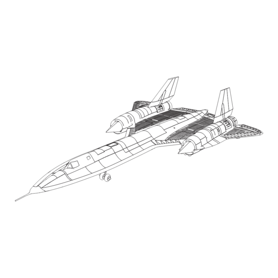 Horizon Hobby SR-71 Blackbird Twin Instruction Manual