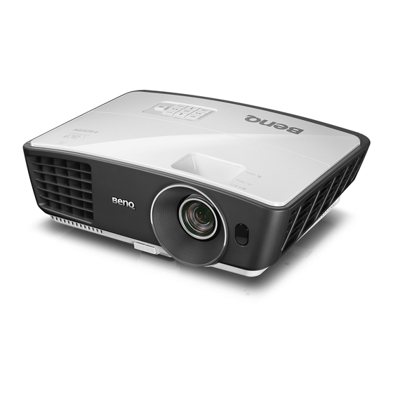 BenQ W750 Quick Start Manual