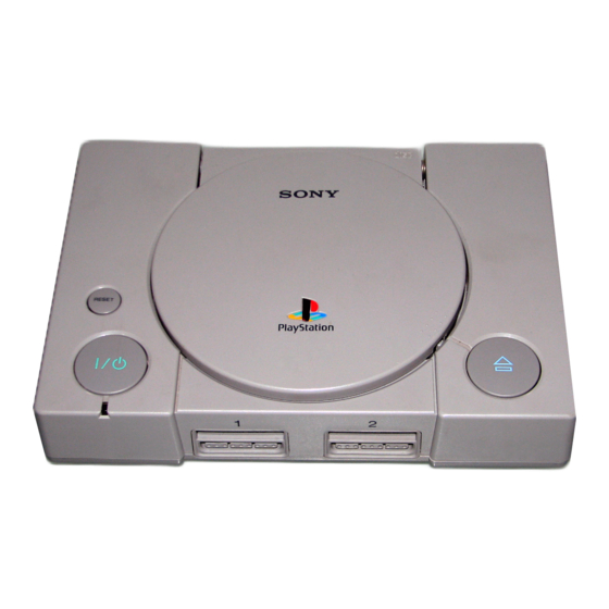 Sony PlayStation SCPH-7502A Manuals