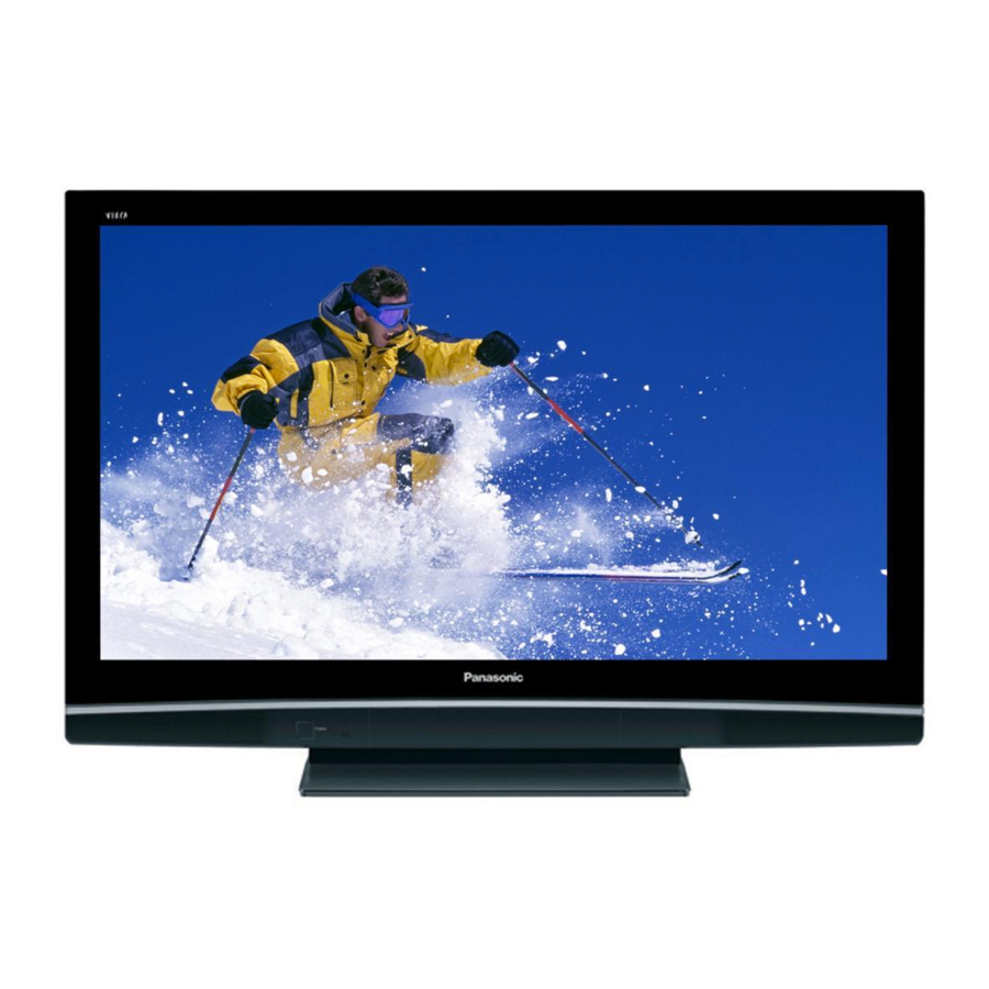 PANASONIC TH42PX80U OPERATING INSTRUCTIONS MANUAL Pdf Download