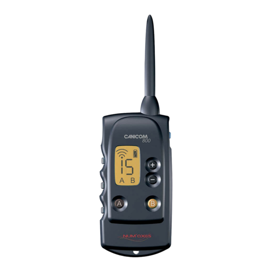 Num'axes Canicom 800 User Manual