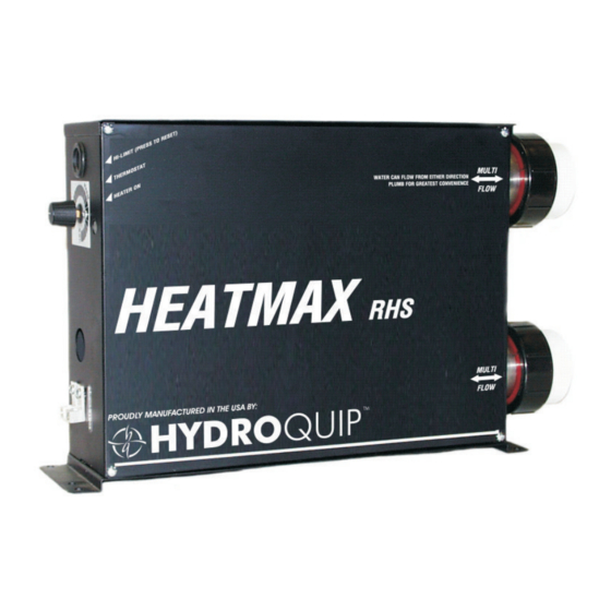 HYDROQUIP HEAT-MAX RHS-5.5 OPERATION & INSTALLATION INSTRUCTIONS Pdf ...