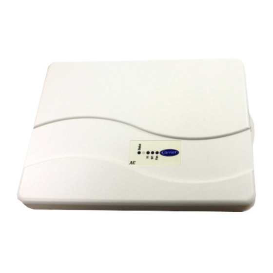 Carrier ZONECC3ZAC01 Quick Reference Manual