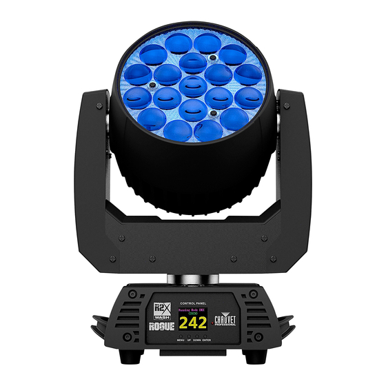 Chauvet Professional Rogue R2 Wash VW Quick Reference Manual
