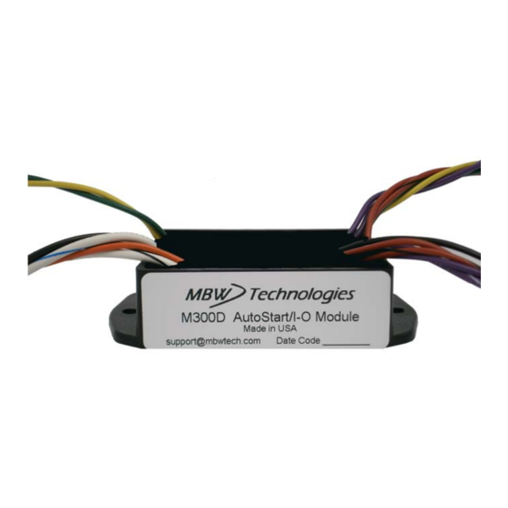 MBW M300DP Manuals