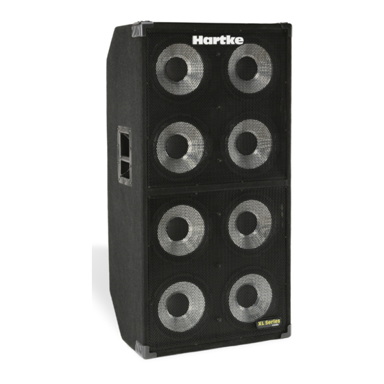 Hartke 810XL Owner's Manual